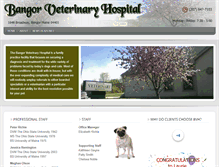 Tablet Screenshot of bangorveterinaryhospital.com